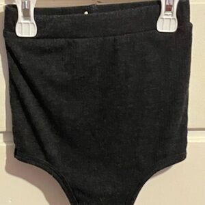 Kate Quinn Modal Rib Size 18/24 Months Bloomers Gray Black